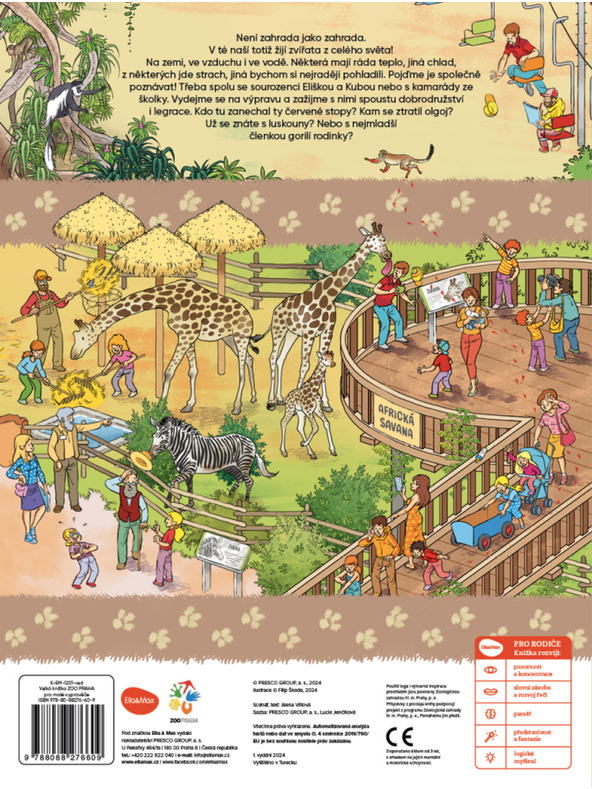 ELLA & MAX Velká knížka ZOO PRAHA pro malé vypravěče