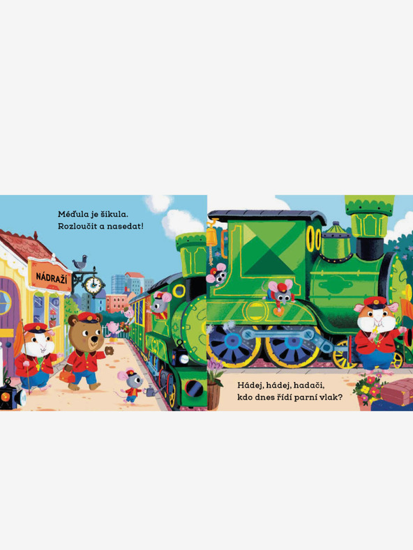 ELLA & MAX MÉĎULA ŠIKULA STROJVEDOUCÍM – Obrázky s pohyblivými prvky