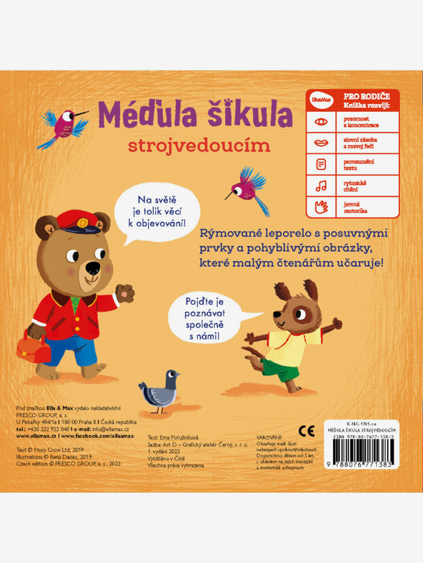 ELLA & MAX MÉĎULA ŠIKULA STROJVEDOUCÍM – Obrázky s pohyblivými prvky