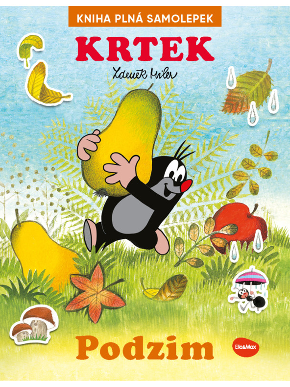 ELLA & MAX KRTEK a PODZIM ─ Kniha samolepek