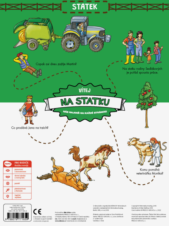 ELLA & MAX Velká knížka NA STATKU pro malé vypravěče