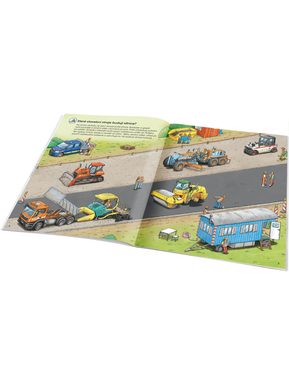 ELLA & MAX Můj první samolepkový sešit – STAVEBNÍ STROJE