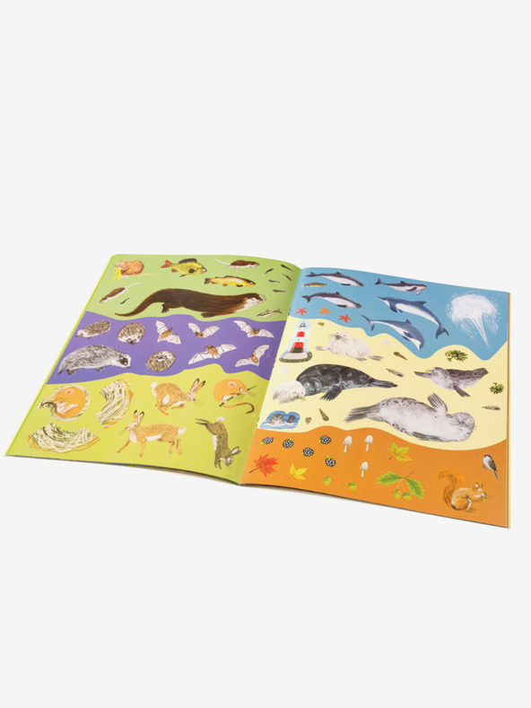 ELLA & MAX JEŽCI, UŠÁCI a další chlupáči – Kniha samolepek