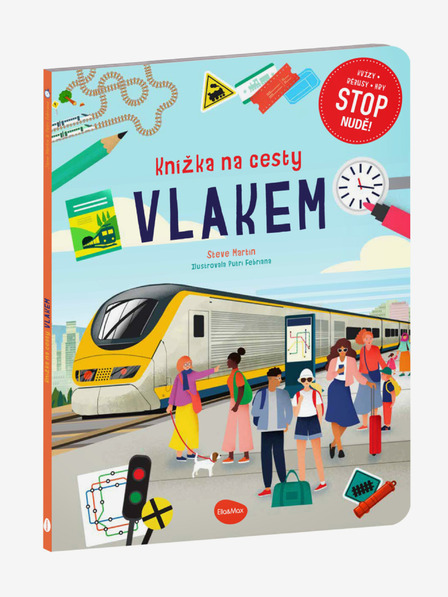 ELLA & MAX Knížka na cesty VLAKEM – Stop nudě: kvízy, rébusy, hry
