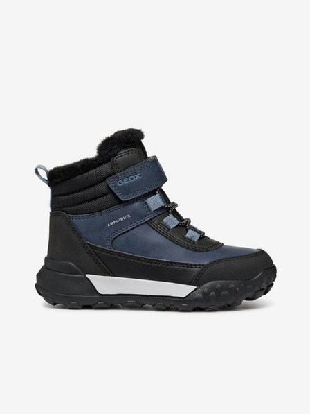 Geox Modrá chlapecká kotníková obuv Geox Trekkyup Abx Junior