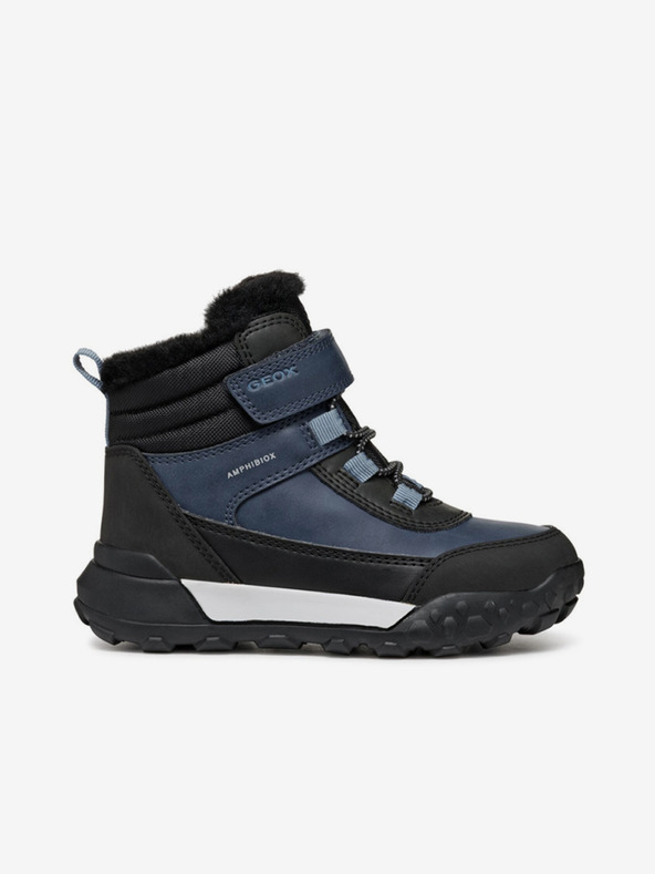 Geox Modrá chlapecká kotníková obuv Geox Trekkyup Abx Junior