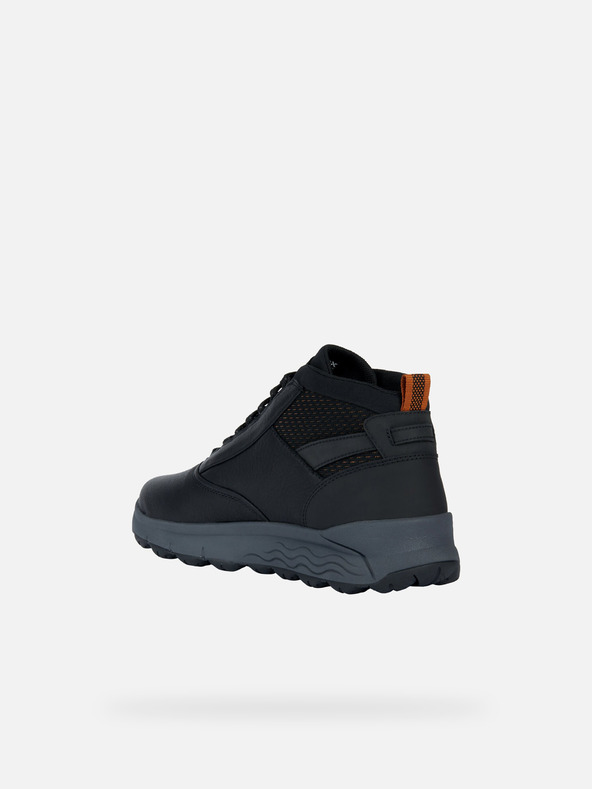 Geox Černé pánské tenisky Geox Spherica 4X4 B Abx