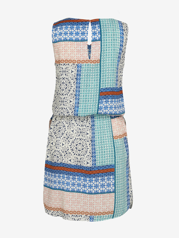 CAMAIEU Modro zelené šaty CAMAIEU