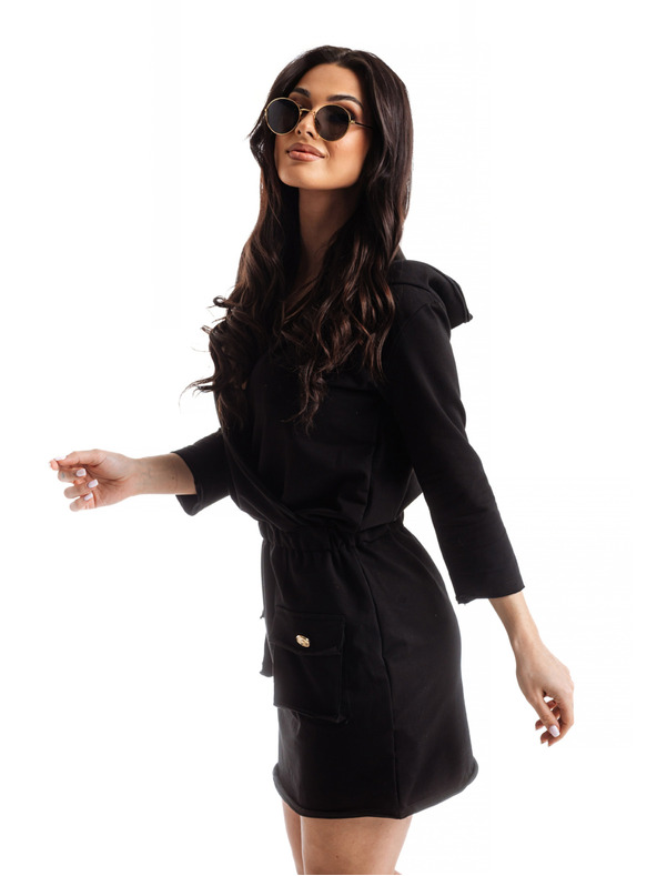 Edoti Černé dámské šaty Edoti