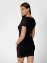 Guess Černé dámské úpletové krátké šaty Guess