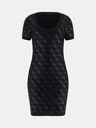 Guess Černé dámské úpletové krátké šaty Guess