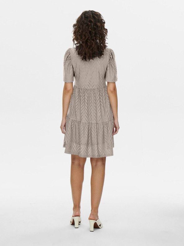 Jacqueline de Yong Béžové dámské šaty JDY