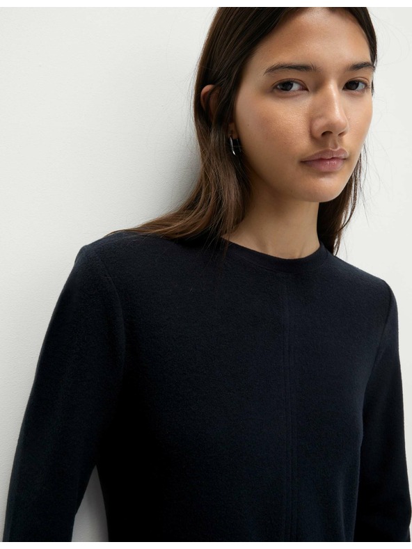 Marks & Spencer Žerzejové midi šaty sloupového střihu s kulatým výstřihem Marks & Spencer námořnická modrá