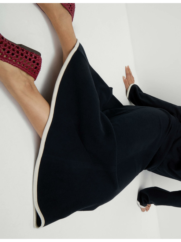 Marks & Spencer Žerzejové midi šaty sloupového střihu s kulatým výstřihem Marks & Spencer námořnická modrá