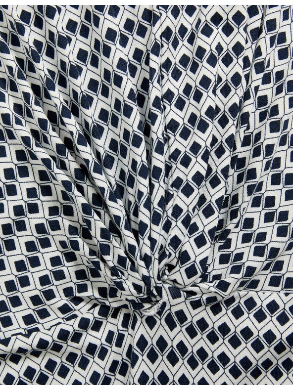 Marks & Spencer Žerzejové midi pouzdrové šaty s kulatým výstřihem a překřížením na přední straně Marks & Spencer námořnická modrá