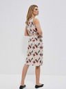 Moodo Béžové dámské vzorované šaty Moodo