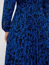 Moodo Černo-modré dámské květované šaty Moodo