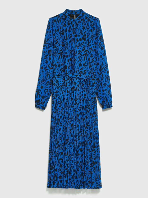 Moodo Černo-modré dámské květované šaty Moodo