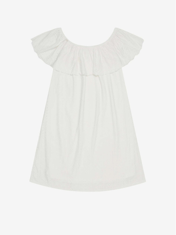 Moodo Bílé dámské šaty Moodo