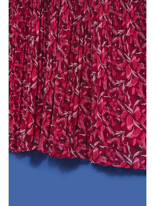 Moodo Růžové dámské květované šaty Moodo