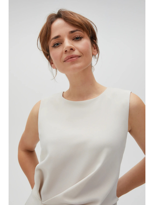 Moodo Dámské šaty béžové MOODO