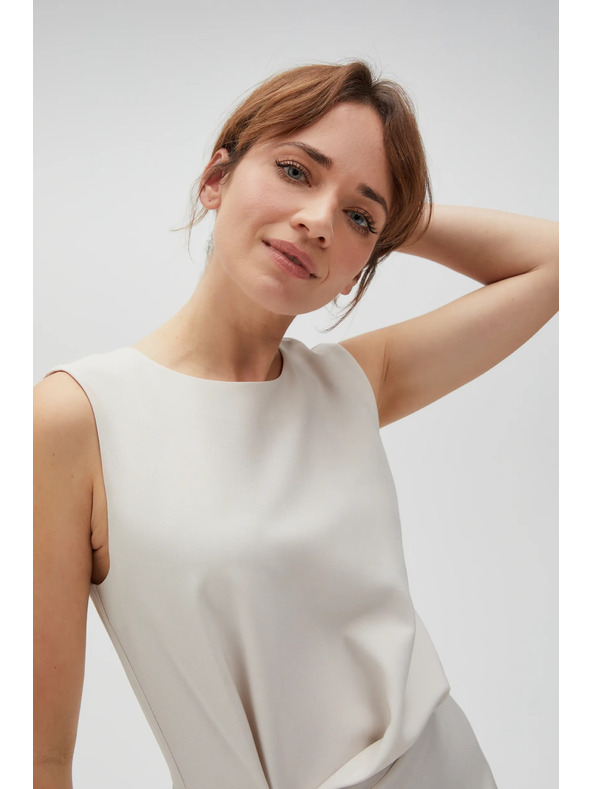 Moodo Dámské šaty béžové MOODO