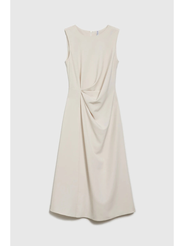 Moodo Dámské šaty béžové MOODO