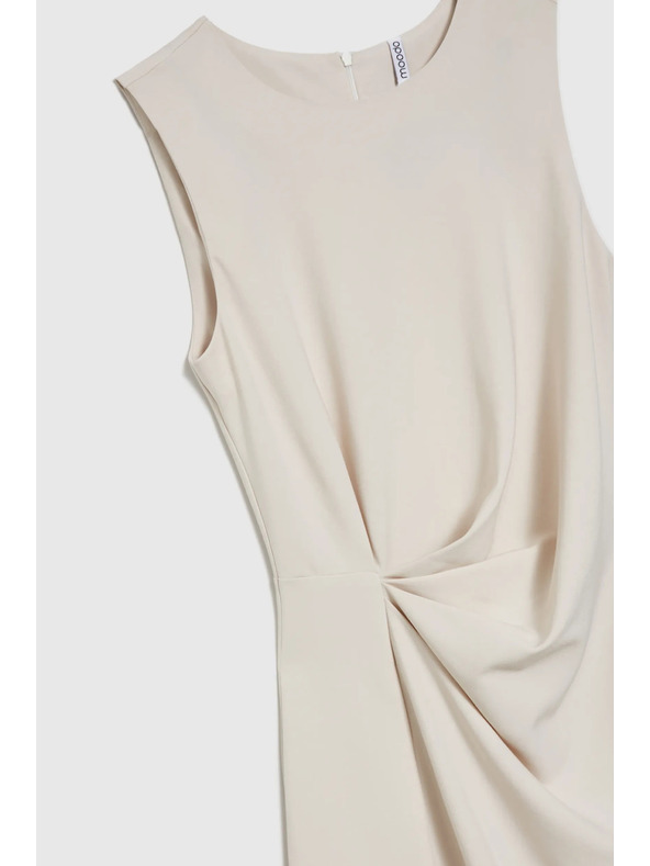 Moodo Dámské šaty béžové MOODO