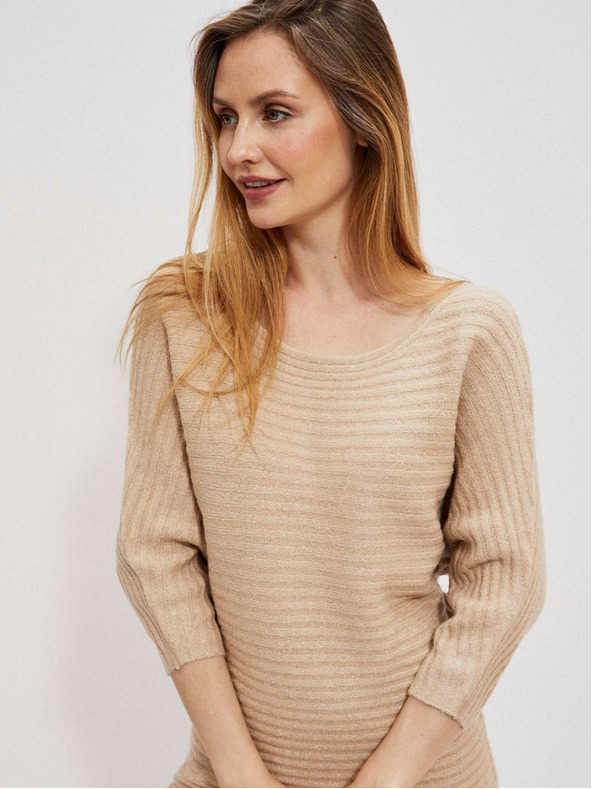 Moodo Béžové dámské šaty Moodo