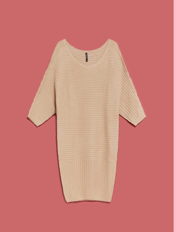 Moodo Béžové dámské šaty Moodo