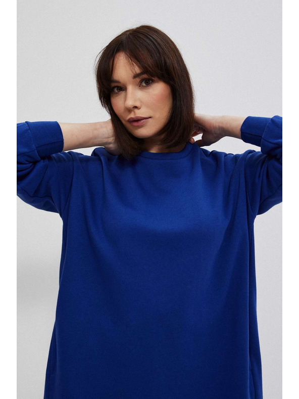 Moodo Modré dámské šaty Moodo