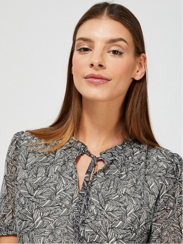 Moodo Černé dámské vzorované šaty Moodo