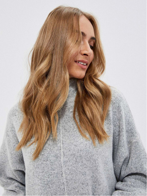 Moodo Světle šedé dámské šaty Moodo