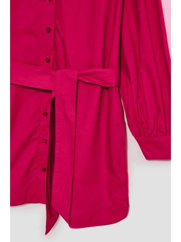 Moodo Růžové dámské košilové šaty Moodo