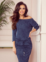 numoco Sportovní šaty - tmave modre - jeans Numoco