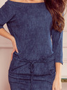numoco Sportovní šaty - tmave modre - jeans Numoco