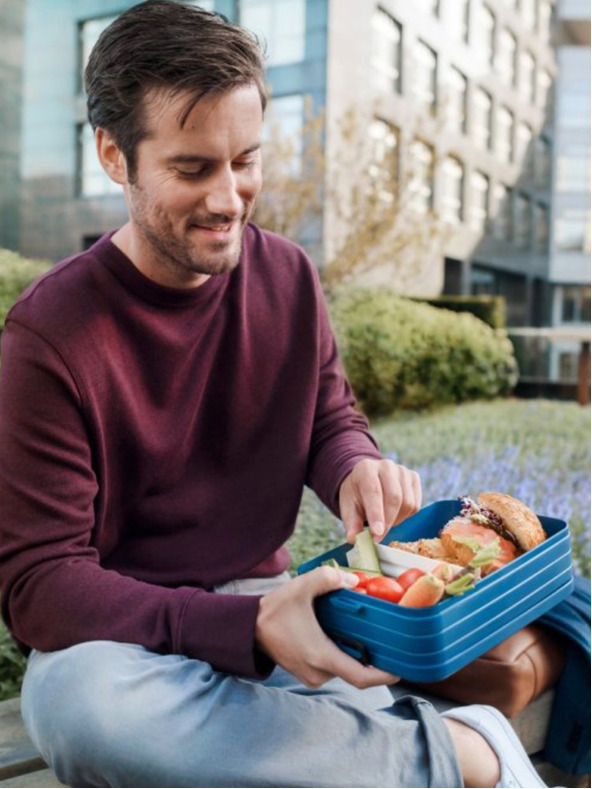 Mepal Černý jídelní box Mepal Bento (1500 ml)