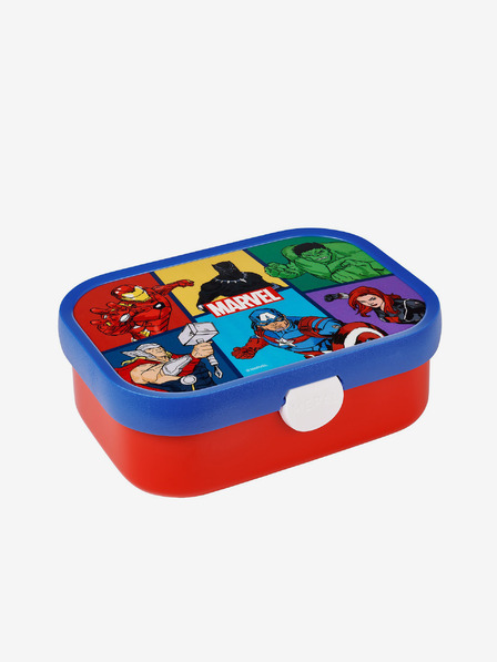 Mepal Modro-červený svačinový box pro děti Mepal Campus Avengers