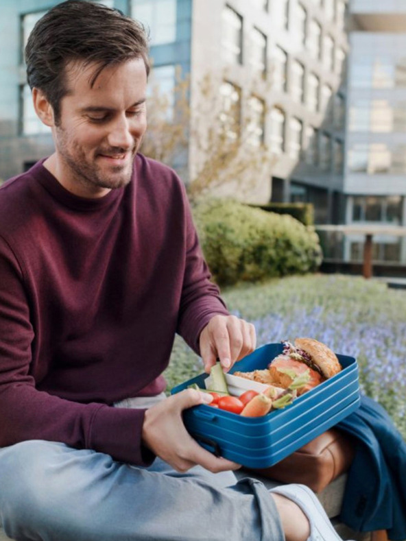 Mepal Světle modrý jídelní box Mepal Bento