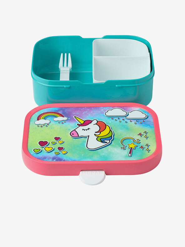 Mepal Světle modrý svačinový set pro děti Mepal Campus Unicorn