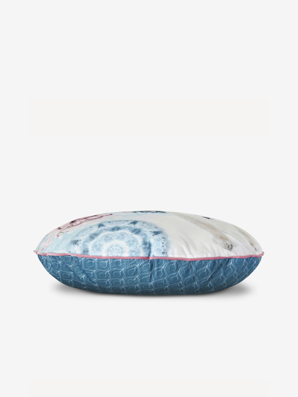 Hip Bedding Průměr 55 cm - Modrý vzorovaný oboustranný polštář Home Hip Kodiak