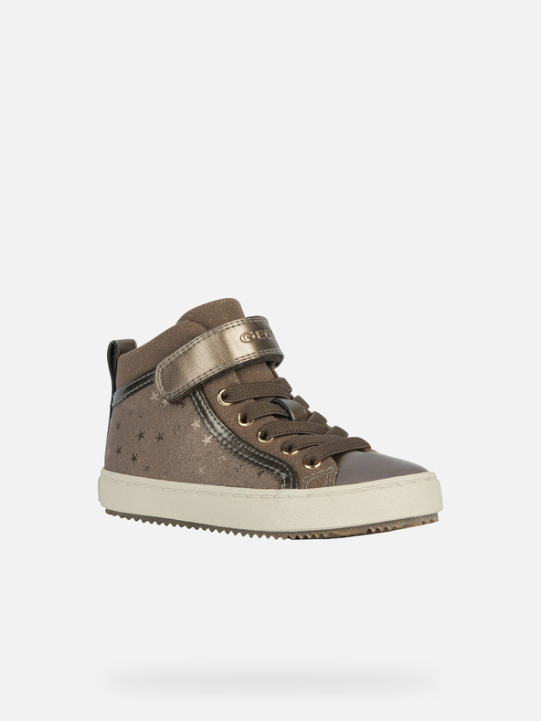 Geox Tmavě šedé dívčí tenisky Geox Kalispera