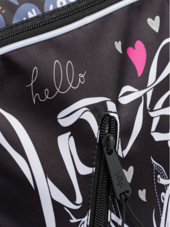 BAAGL  Černý Školní batoh Cubic Tenisky Baagl