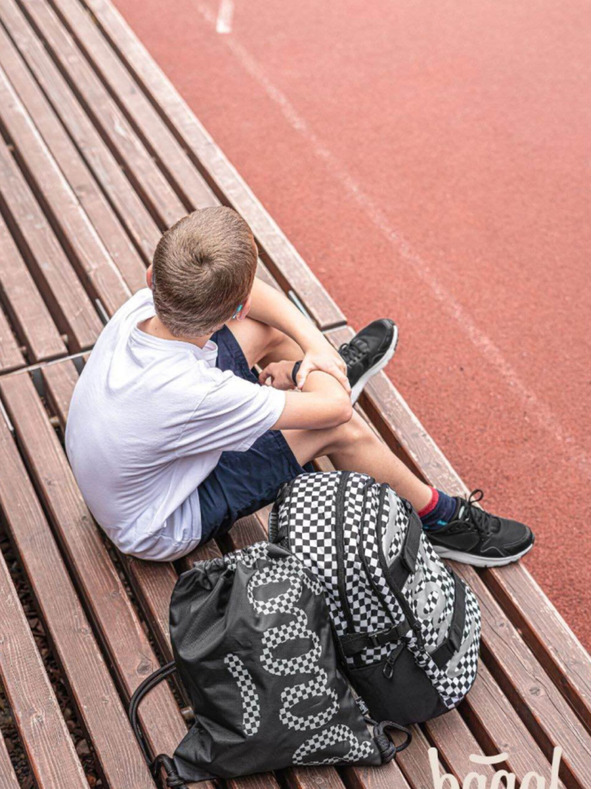 BAAGL  Černý Školní batoh Skate Ska Baagl