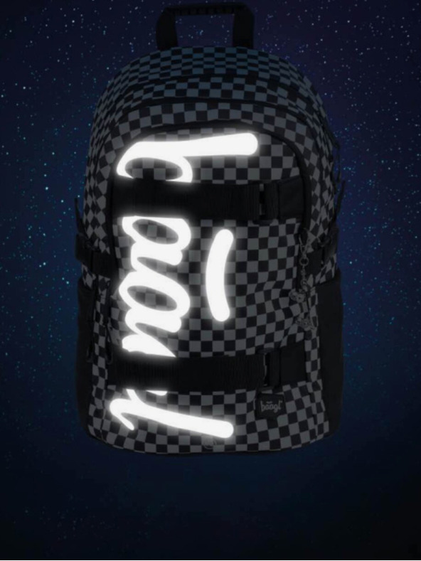 BAAGL  Černý Školní batoh Skate Ska Baagl