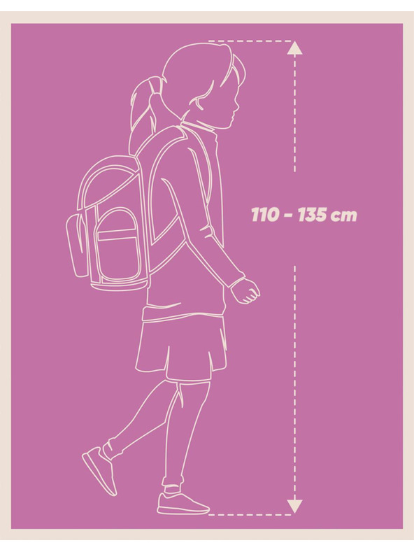 BAAGL  Fialový Školní batoh Airy Mazlíčci Baagl