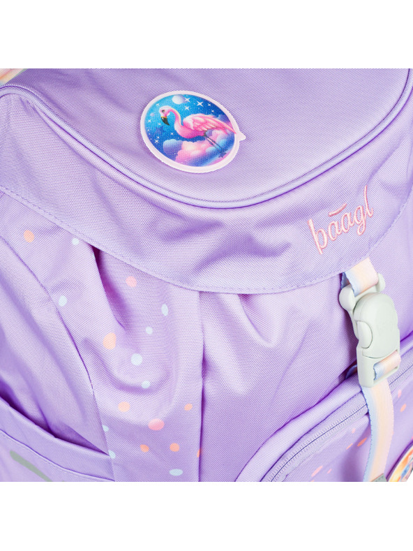 BAAGL  Fialový Školní batoh Airy Mazlíčci Baagl
