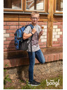 BAAGL  Modrý Školní batoh Skate Struktury Baagl