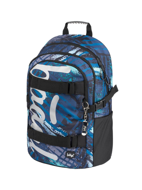 BAAGL  Modrý Školní batoh Skate Struktury Baagl