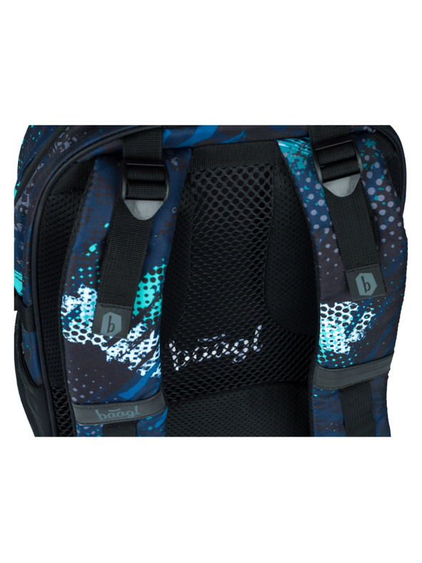 BAAGL  Modrý Školní batoh Skate Struktury Baagl